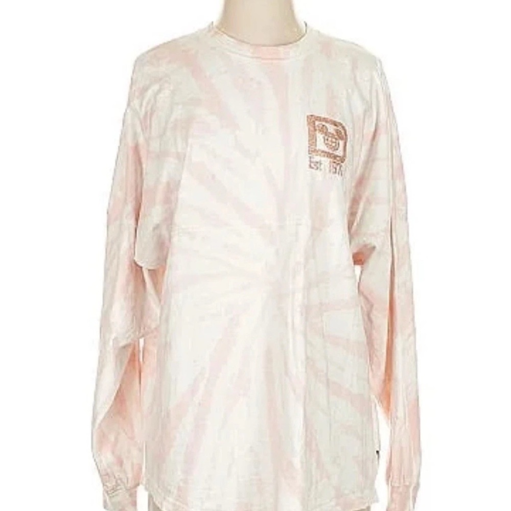 Disney Light pink tie-dye jersey shirt -size S
